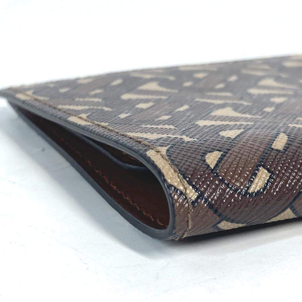 BURBERRY TB logo Passport cover passport case PVC/Leather Brown