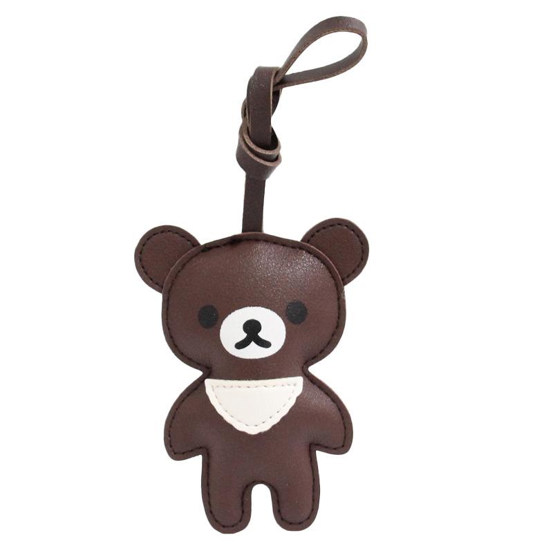 

Cute Rilakkuma Korilakkuma Bear Pu Keychains Key Chain Keyholder Keyring Bag Pendant Toys Gifts For Girls