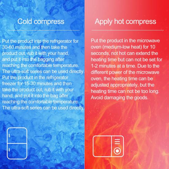 2Pcs Hot And Cold Breast Therapy Packs Improve Milk Flow Gel Cold Compress Reusable Heating Pads for Engorgement Clogged Ducts Nipple Pain Relief