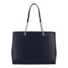 Salvatore Ferragamo Vara Bow Smooth Leather Shoulder Bag Navy