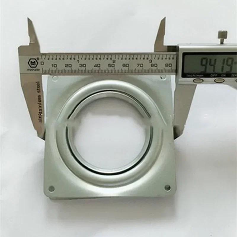 4-inch Hollow Square Galvanized Iron Turntable Furniture Small Turntable.