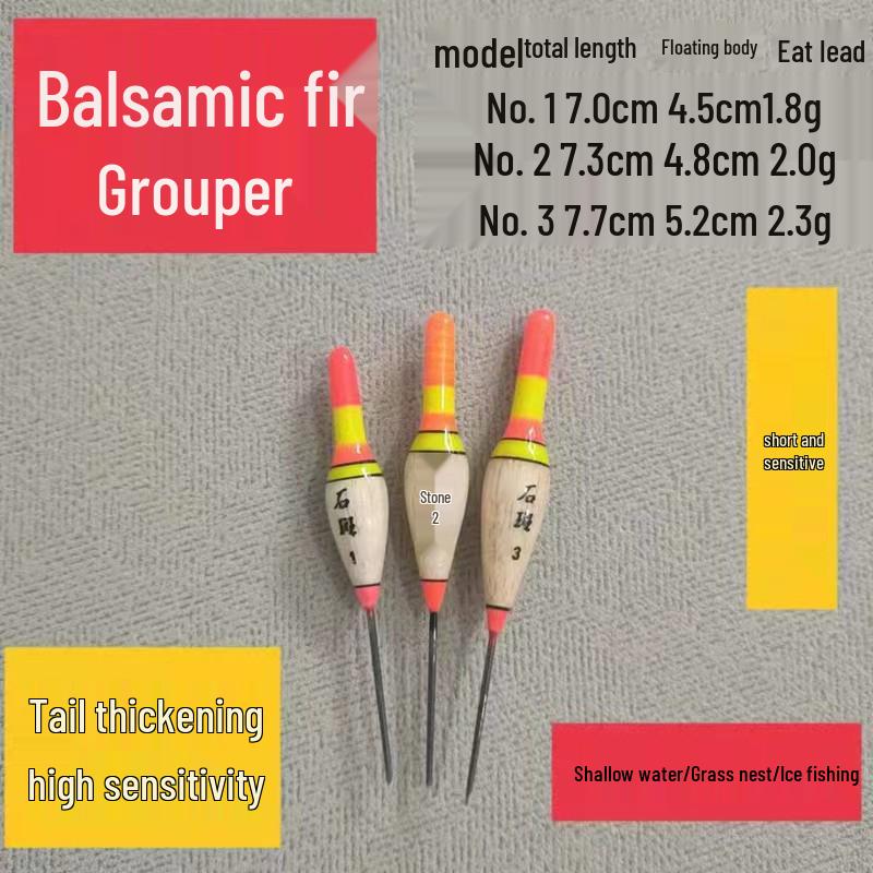 Stream Small Objects: Speckled White Stone Striped Ice Fishing Float Tackle Accessories