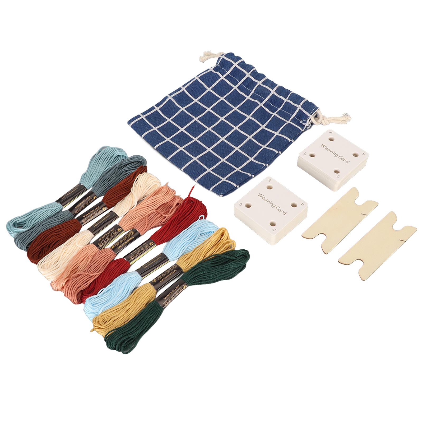 

Набор из 30 карт для ткачества, легкие портативные карты для планшетного ткацкого станка с челноком для вышивальной нити