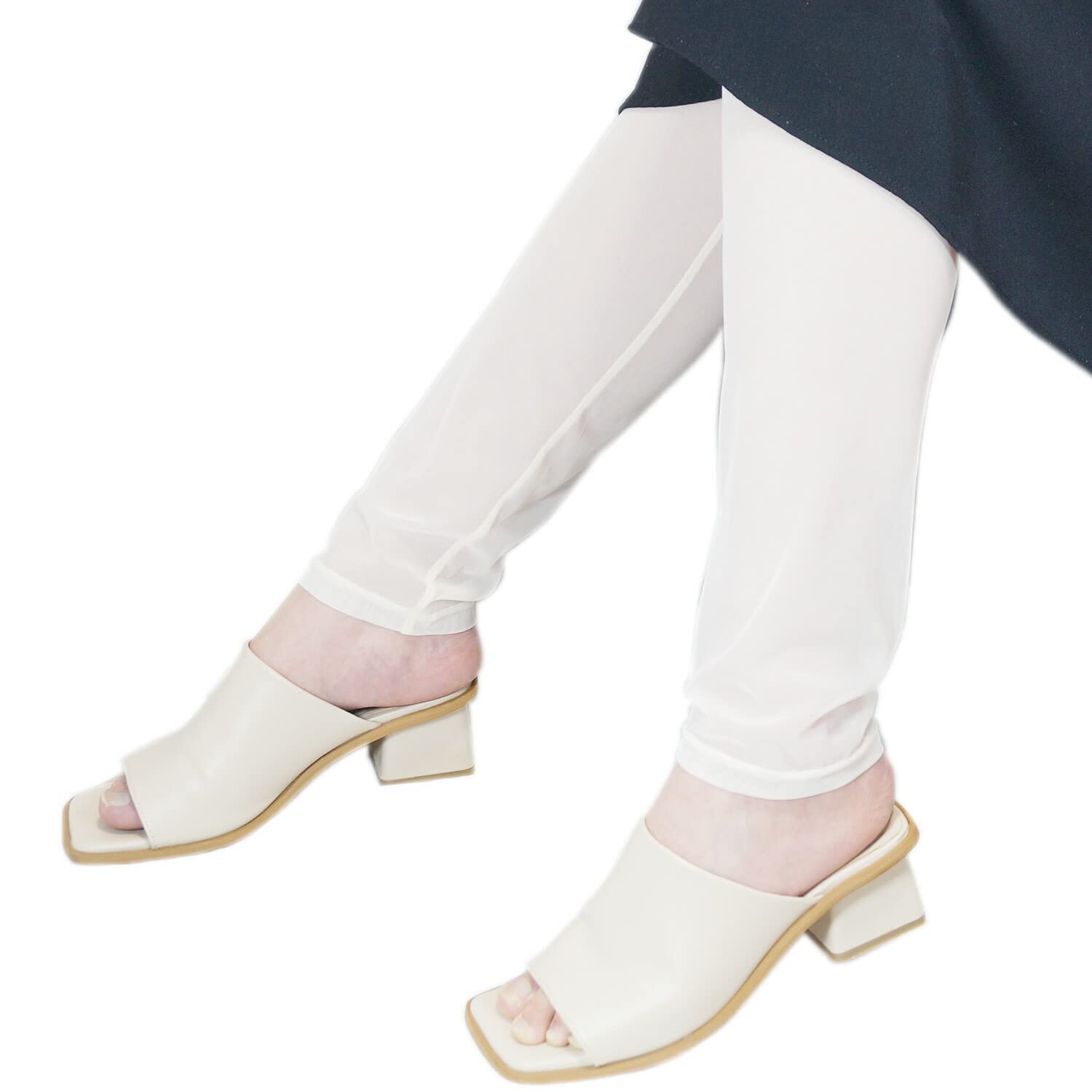 

YUMEHAN Тюль Охлаждающий Телесный Прозрачный Многослойный Ультра Сетка Размеры Леггинсы, Длина 12, Стопы, Стиль, Прозрачный, Легкий, Быстросохнущий, Тип, Молочно-белый,