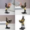 Anubis Statue with Bowl Egyptian God Figurine Resin Ancient Egypt Decors Home Office Mythological Collectible Sculpture