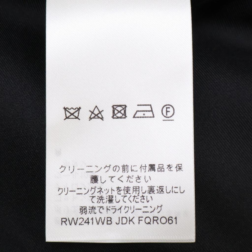 LOUIS VUITTON Domestic regular 24Stainless Steel FQRO06 gold button double-breasted tweed mini dress dress 36 blackUsed