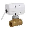 Acționator electric AC 230V robinet cu bilă din alamă 2 căi Robinet cu bilă motorizat din alamă DN20 DN25 Două căi 3 fire cu actuator