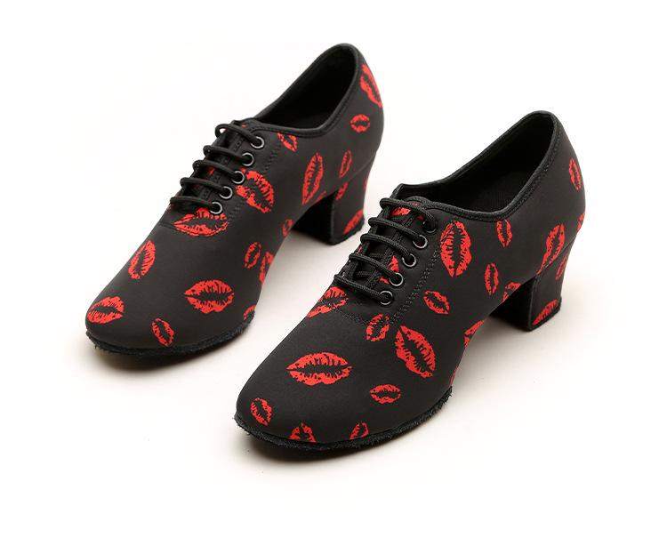 Dance of Glory Women's Medium Heel Latin Ballroom Shoes