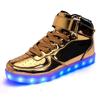 Autumn/Winter LED Luminous Shoes: Women's, Men's, and Children's High-Top Casual Dance Sneakers