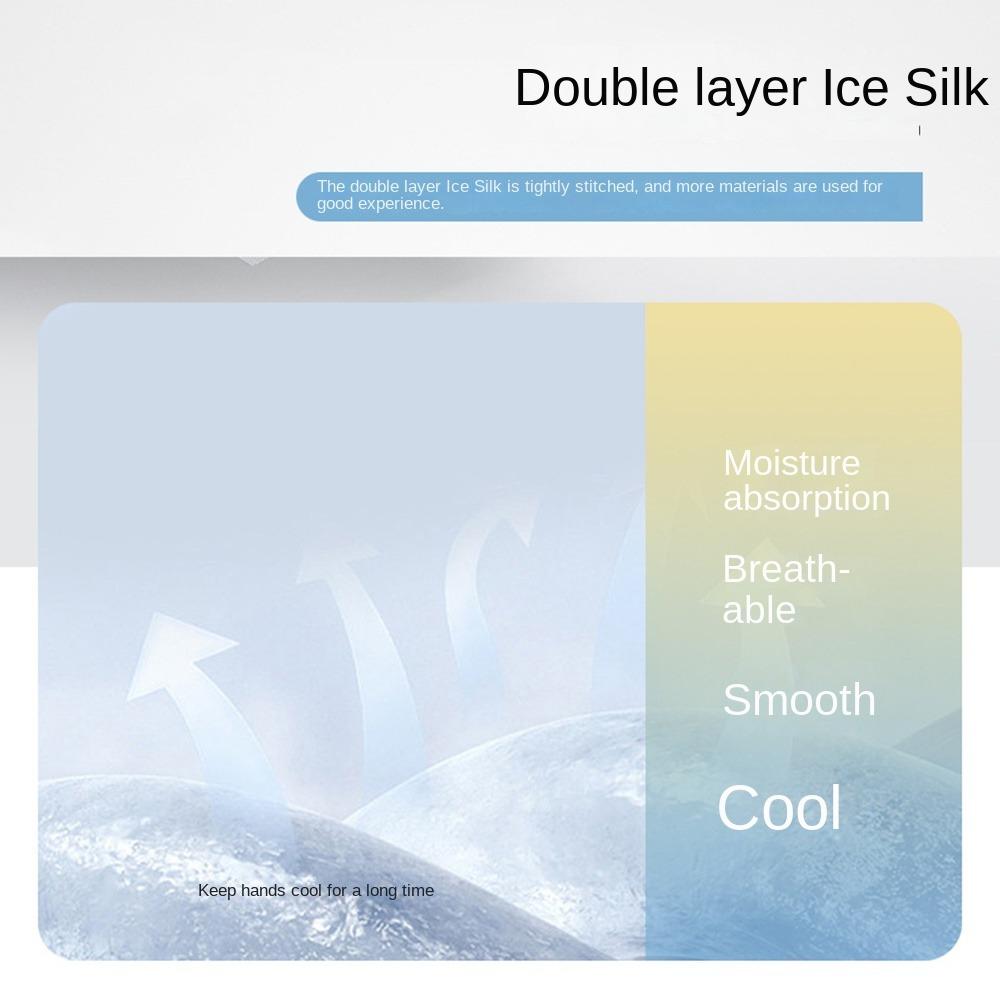 Solid Color Half Finger Golf Gloves Elastic Ice Silk Mittens Breathable Sunscreen Gloves  Summer