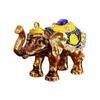 Elegant Thai Styles Metal Elephant Jewelry Box With Full Diamonds Decoration For Rings And Necklaces