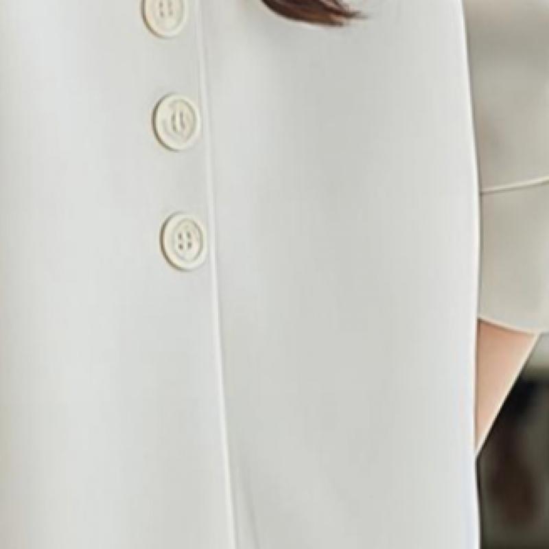 Klache Basic Loose Fit Jacket Cream Up To Size 77 B4f0007