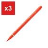 akashiya Brush Pen, Medium Tip, Vermillion Red, SAM-350R