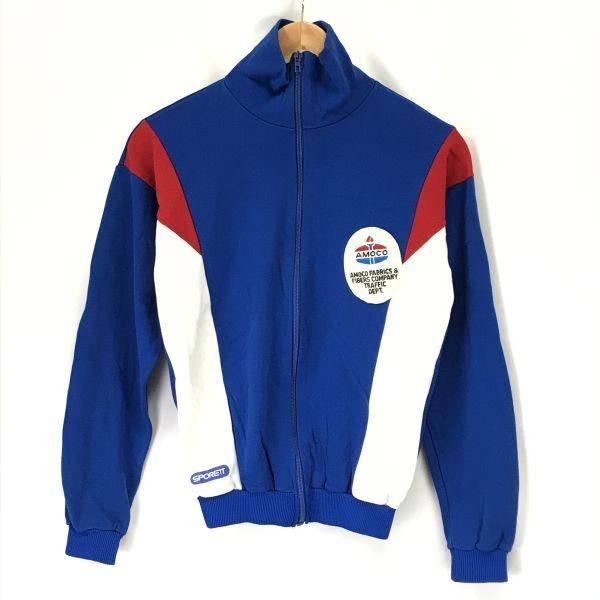 Sieger ’84 AMOCO Track Jacket Jersey 80s Vintage Men’s XS-S Tricolore Blue Red White(USED)
