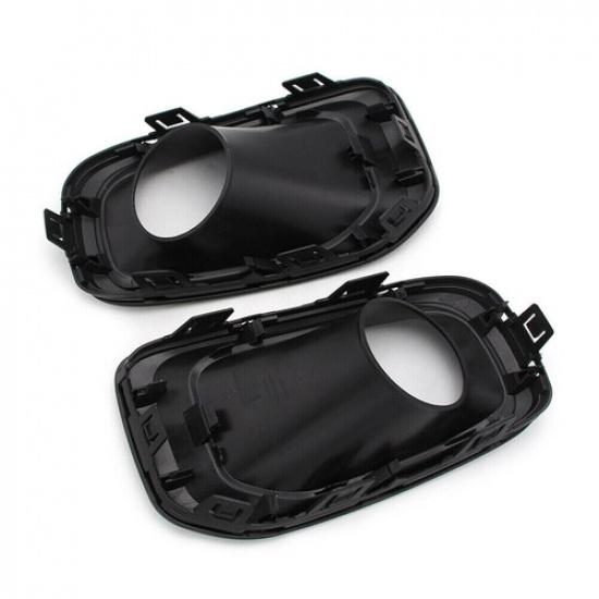2x Fog light Lights Bumper Lamps Kit Chrome Housing Bulb For 15-18 Jeep Renegade
