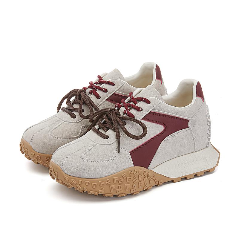 Fashion Women's Sneakers Invisible Height-enhancing Sneakers Shoes For Women Non-slip Flat Casual Female Shoes