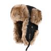Faux Fur Leather Hat Men Women Winter Warm Ear Protection Cycling Outdoor Cap