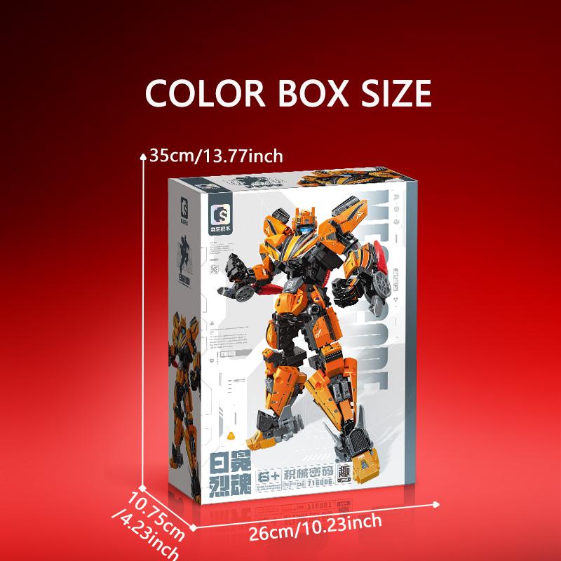 Ungiftige Sembo Bausteine 672 Teile Robo-Anzug Serie Auto Verformungsmodell Montage Bausteine Ziegel Kinder Spielzeug Für Kinder Weihnachtsgeschenke