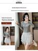 Korean Style Long-Sleeved Two-Piece Dress Set for Early Fall