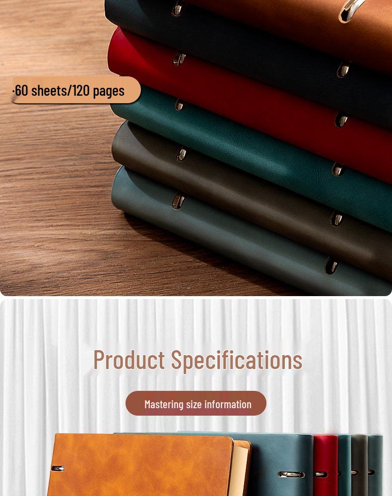 A4/B5/A5 Loose-Leaf Notebook with Custom Logo for Business or Personal Use