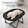 Cat Bed Hammock, Free-Standing Elevated Dog Cot for Indoors and Outdoors,Foldable No-Assembly Pet Bed with Breathable Mesh,Lightweight Raised Pet Cot