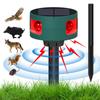 DGRTDZ Animal Pest Control Ultrasonic 3 Infrared Red LED IP55 129dB 4 1200mAh Solar USB and Dog Stilt Type Repellent, Device, High-Frequency