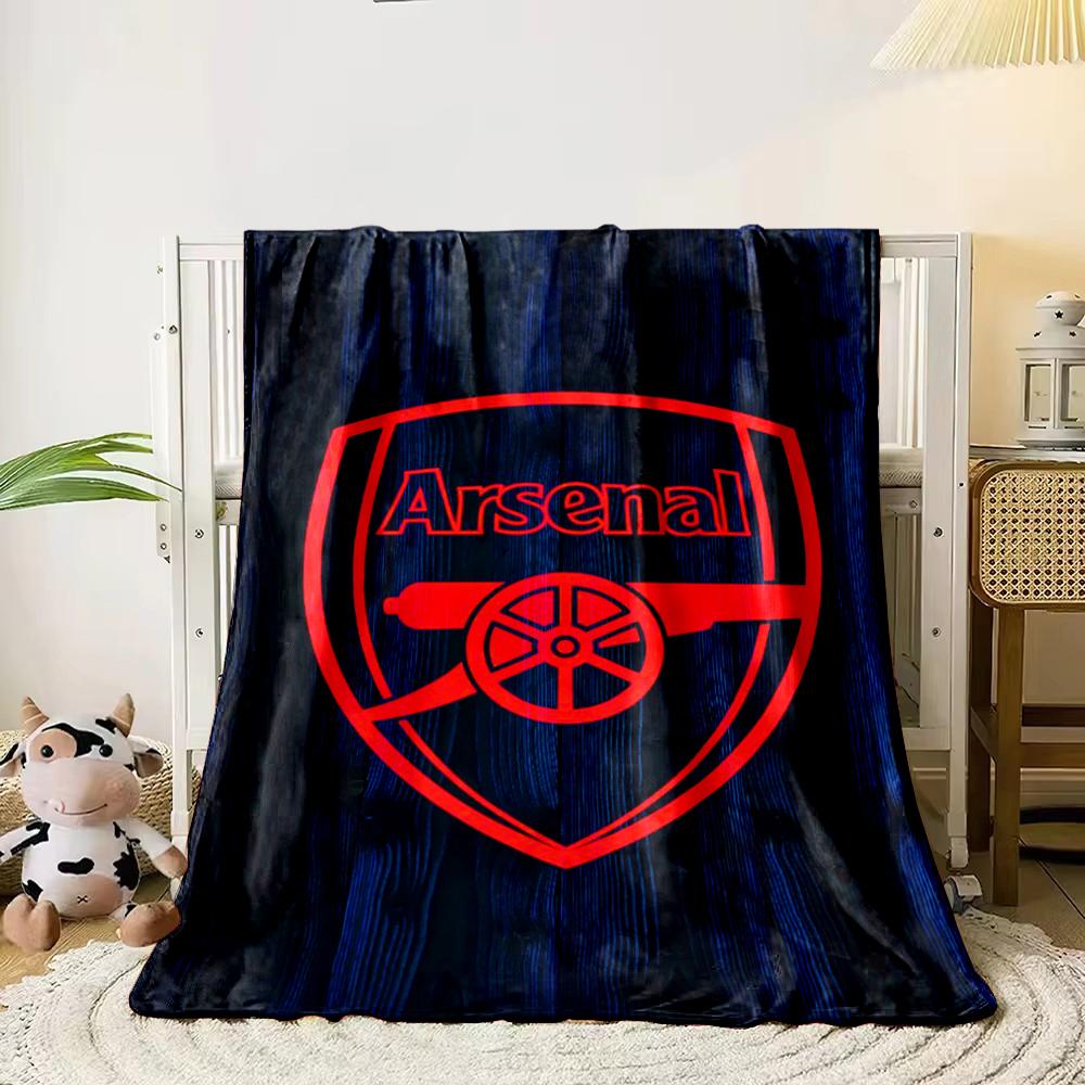 Arsenal Logo Designed Flannel Blanket for Bedroom, Living Room, Sofa, and Nap