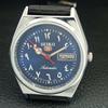 VINTAGE SEIKO 5 AUTOMATIC 6309A REFURBISHED JAPAN MENS BLUE DIAL WATCH a442582-1