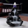 Ornaments Home Decor Aromatherapy Elegant Craft Backflow Ceramic Holder Incense Burner Smoke Censer