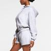 SKIMS Cotton Fleece Classic Zip Up Hoodie Women Hoodies Light-Heather-Grey TP-ZUP-4476-LHG