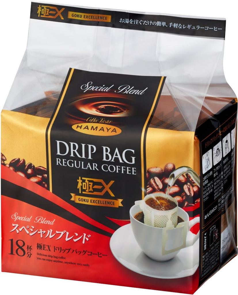 Hamaya Goku EX Drip Bag Special Blend, 18 bags x 2 packs