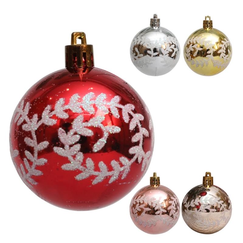 10 Box Christmas Tree Hanging Decoration Colorful Decorative Baubles Stylish Window and Door Ornament Party Supplies