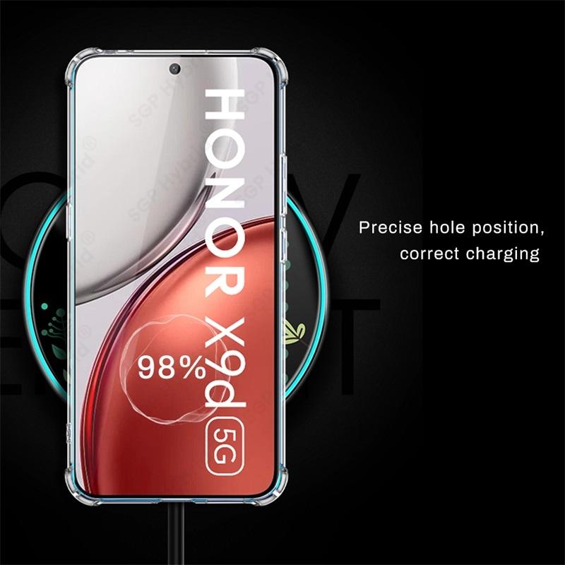 HonorX9d Case Anti-Yellowing Transparent TPU Soft Cover For Honor X9d 5G MTN-NX1 6.79" Protective Shell On Honar Honer X 9d X9 D