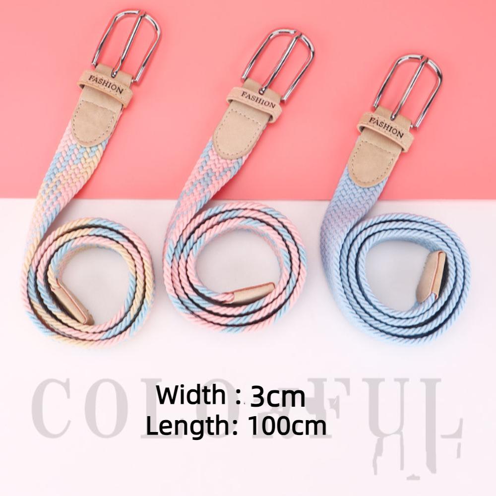Elastic Canvas Belt Popular Waistband Fashion Loose Belt Men
