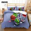 Glass Ball Duvet Cover Set Microfiber Colored Transparent Marbles Bedding Set Childhood Toys for Kid Teen Queen King Quilt Cover
