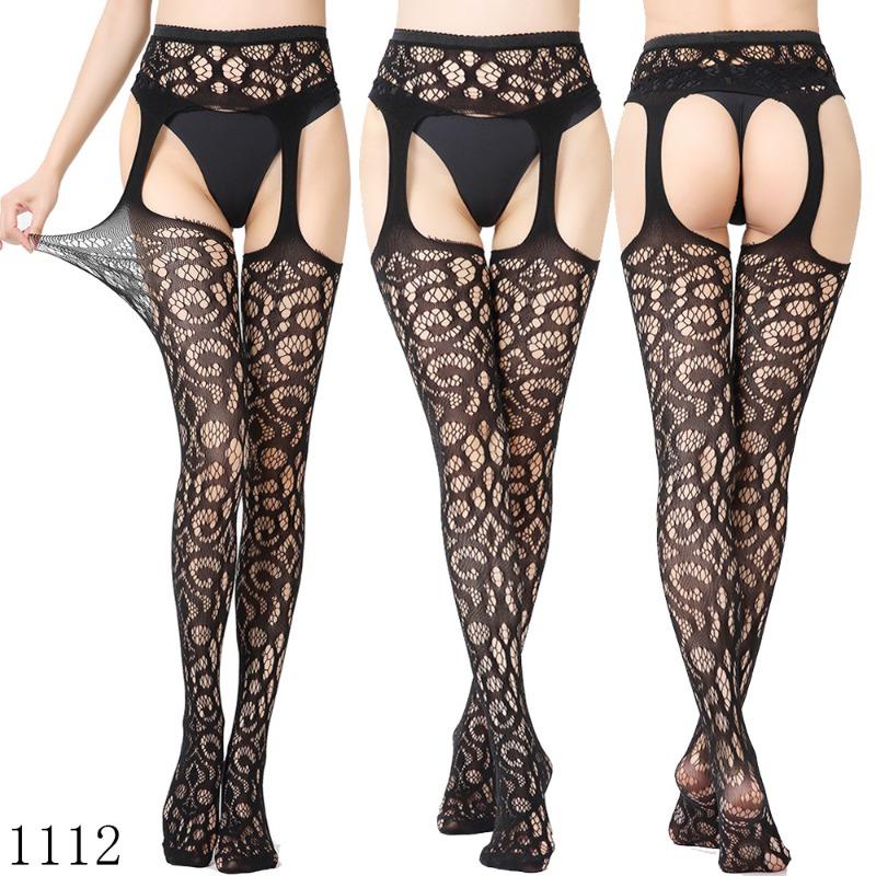 Sex Underwear Sexy Large Size Garters High-end Thickened Sexy Women's Sex Stockings, Suspender Panties Net Socks