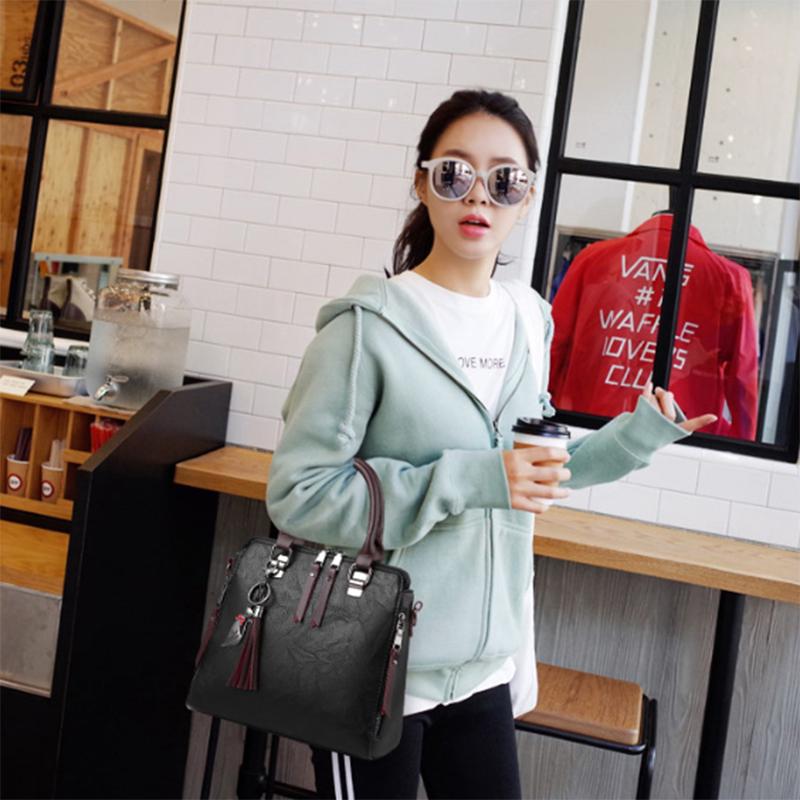 SCIONE Retro Handtasche Damen Tasche Schulter Messenger Bag Mode Tasche mittleren Alters