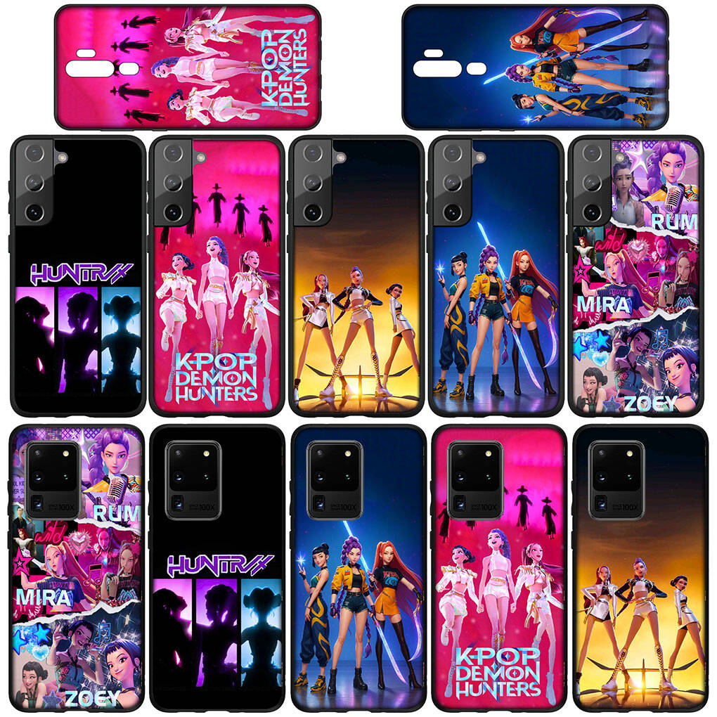 Capa para Samsung Galaxy S25 S23 S22 S24 Ultra FE A05 A06 A15 A16 A36 A37 A35 A54 A55 A56 A57 A25 A26 A53 A17 Zoey KPop Mira Demon Rumi Hunter X Capa