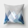 45x45cm Modern Geometric Cushion Cover Art Blue Marble Print Pillowcase Car Sofa Office Waist Throw  Home Decor