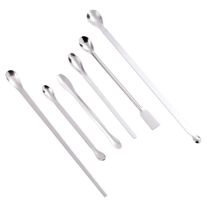 Nerezová lžička na léky pro kosmetické balení - Jednohlavá nebo dvouhlavá varianta