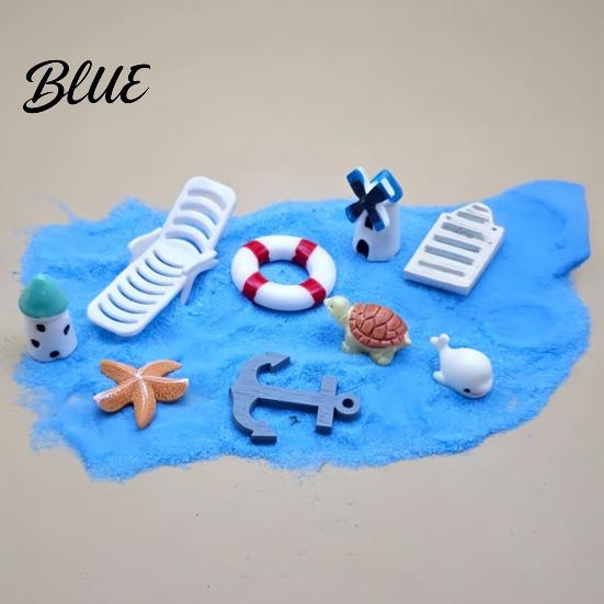Micro Landscape Ornaments Detailed Garden Miniature Boat/Chair/Umbrella/Palm Decoration Ornaments Beach Tree/Swimming Ring Accessories for