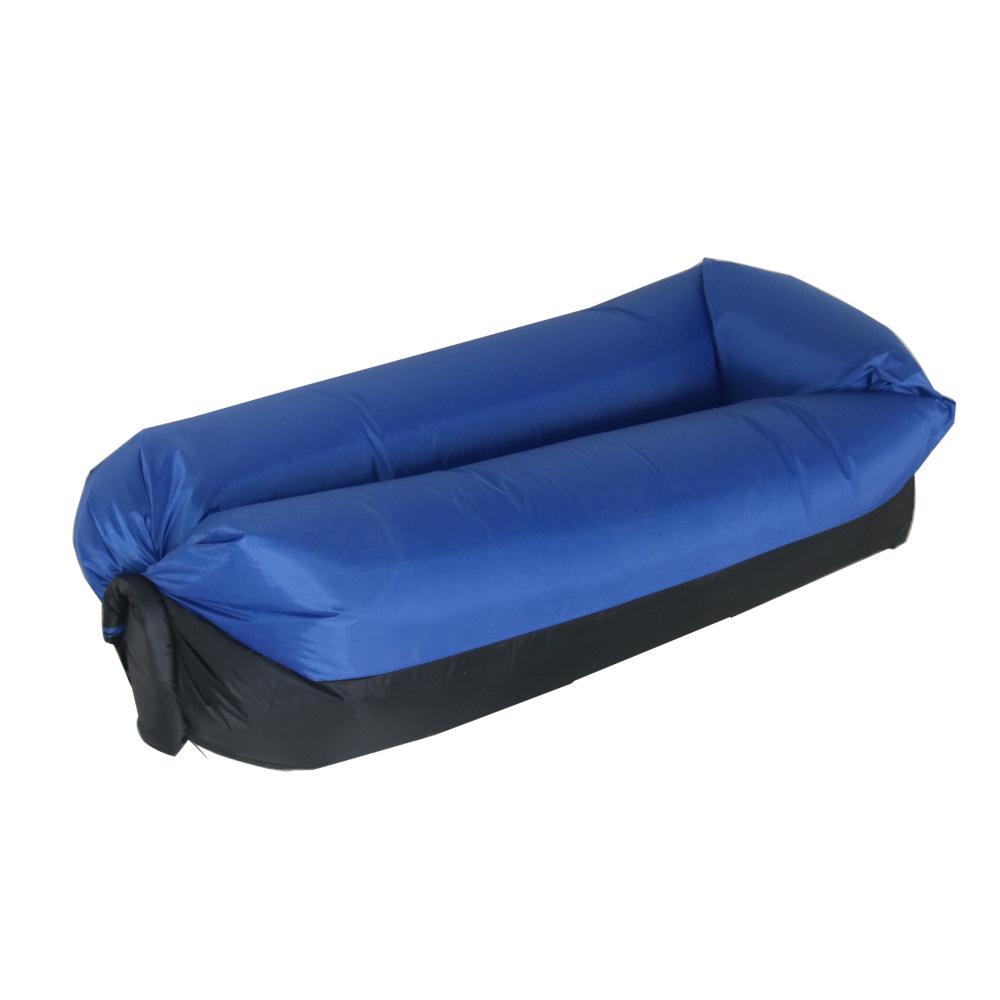 Pillow-Shaped Inflatable Outdoor Recliner - Portable Single Air Mattress for Camping & Festivals