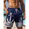 Sneldrogende ademende strandshorts voor heren met kleurrijke prints, perfect voor het strand, zwembad, sportschool en buitenactiviteiten