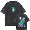 Gewaschenes Vintage Anime Die Apothekerin Tagebuch Grafik T-Shirt Maomao Druck T-Shirt Herren Damen Kleidung Lässig Kawaii Lustige T-Shirts