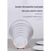 16-inch White Melamine Round Dinner Plate
