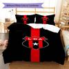 Alajuelense Pattern Bedding Set Quilt Cover Pillowcase Home Decor Gift (1 * duvet cover + 2 * pillowcase, without core)