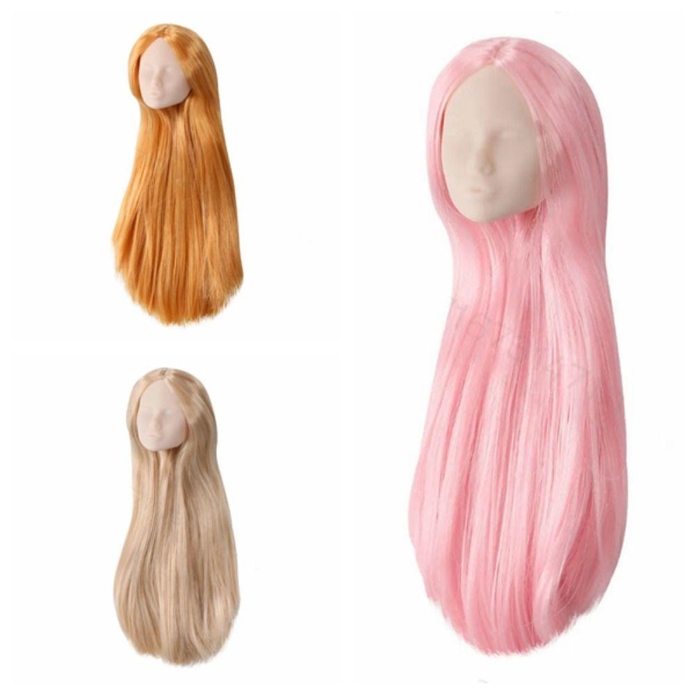 No Makeup 1/6 Doll Heads White Skin Doll Bald Head Girls Toy BJD Doll Head  Accessories