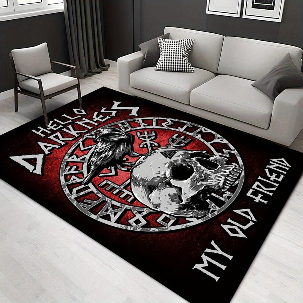 

1pc 1926770097 Pattern Carpet, Area Rug For Living Room Bedroom Room Bed Chair Laundry Entryway Corridor Yard Non-slip Outdoor Camping Rug F 60cm by 90cm