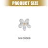 Silver Alloy Floral Rings Portable Comfortable Fit Sturdy Metal for Daily Outfit Accessories