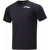 Li Ning Professional Basketball Series Round Neck Pullover Straight Fit Sports Short Sleeve T-Shirt Men Tops Black ATSSE21-1